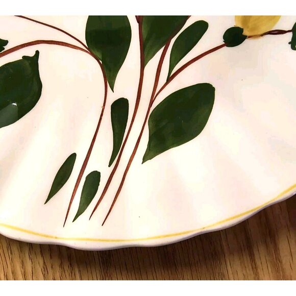 Blue Ridge Yellow Nocturne (Colonial) Dinner Plate, Southern Potteries, EUC - Picture 6 of 10